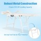 Portable massage table with robust metal construction, 330 lbs capacity, and adjustable design for optimal client.