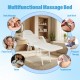 Portable 73-inch massage bed with adjustable design, waterproof PVC leather, ideal for facials and body treatments.