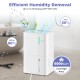 74-pint dehumidifier with LED display, 3 modes, and 1.2-gallon tank for efficient humidity removal in large rooms.