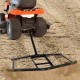 74-inch wide driveway drag tow behind landscape leveling rake for UTVs and ATVs, made from reinforced powder-coated.
