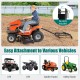 74-inch driveway drag tow behind landscape leveling rake, black, easily attaches to UTVs, ATVs, and tractors for.