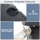 Close-up of the 75 quart cooler's cup holders and stainless steel bottle opener, ideal for outdoor gatherings.
