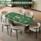 79" x 36" foldable poker table top with cup holders, accommodating 8 players, ideal for game rooms and gatherings.