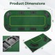79 x 36 inch foldable poker table top with cup holders and carrying bag, ideal for 8 players and various game.