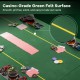 Casino-grade green felt poker table top with cup holders, designed for 8 players, ideal for game rooms and parties.