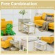 Side table with drawer and gold steel frame, designed for versatile use in living room or bedroom, enhancing storage.