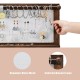 Wall mounted jewelry rack featuring a solid hardwood frame and rhombus metal mesh for organizing necklaces and earrings.