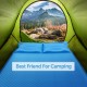 Self-inflating camping sleeping mat with pillows, designed for comfort and waterproof use, ideal for outdoor adventures.