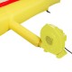 Yellow 350 Watt air blower pump for inflatable bounce houses, featuring durable PP casing and safety mesh vents.