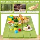 3-in-1 outdoor kids water and sand table featuring vibrant green fir wood, perfect for creative playtime in the yard.