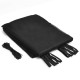 Replacement trampoline safety enclosure net in black, made of durable PE material for 8 ft straight-pole frames.