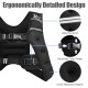 30 LBS adjustable weighted vest featuring breathable material, reflective bands, and evenly distributed weights for.