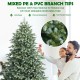 7 feet artificial Christmas tree showcasing mixed PE and PVC branch tips for a lifelike appearance and easy assembly.