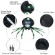 6-foot Halloween inflatable blow-up spider made of durable 190T polyester cloth, featuring an energy-saving LED bulb.