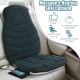 Memory foam seat cushion massager with heat, 6 vibration motors, ergonomic design for ultimate comfort at home or.