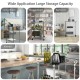 3-tier rolling utility cart showcasing adjustable shelves and mobility features, perfect for organizing any room in.