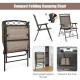 Compact folding camping chair with breathable fabric and heavy-duty steel frame, ideal for outdoor activities and easy.