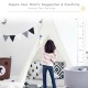 Portable 5.5 ft cotton kids' play tent in white, featuring a classic Indian design for indoor and outdoor fun.