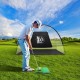 Portable 10 feet golf practice set with net and target, ideal for outdoor skill improvement and easy setup.