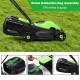 Close-up of the grass collection bag assembly for the 13-inch electric push lawn mower, designed for easy disposal.