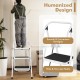 Folding 3-step ladder showcasing wide anti-slip pedals and smooth handgrip, perfect for safe access in home or office.