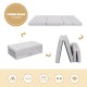 Folding sofa bed foam mattress with handles, made of durable mesh fabric, ideal for yoga or as a spare bed.