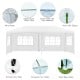 10x20 feet white canopy tent with 6 sidewalls, sturdy steel frame, and carry bag, ideal for outdoor events and parties.