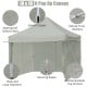 10 x 10 feet gray pop-up gazebo with adjustable height, durable oxford fabric, and reinforced steel frame for outdoor.