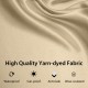 High quality yarn-dyed fabric in beige, waterproof and sun-proof, ideal for outdoor pergola canopies.