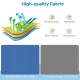 Self-inflating camping sleeping mattress in blue, made of waterproof TPU material, ideal for outdoor use and travel.