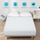 10-inch twin size air foam mattress with soft quilted cover, breathable design, and non-slip bottom for stable support.