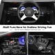 Detailed view of the steering wheel controls for the 12V Licensed Mercedes-Benz Kids Ride On Car, featuring music and.