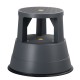 Heavy-duty 330 lbs step stool with non-slip rubber platform and retractable wheels for easy mobility on hard floors.