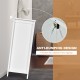2-door bathroom storage cabinet in white with anti-dumping design, featuring adjustable shelves for versatile.