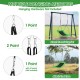 Green 60-inch platform tree swing with adjustable ropes, suitable for kids and adults, perfect for backyard fun.