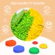Colorful 5-piece kids balance stepping stones made of durable PP material for safe indoor and outdoor play.
