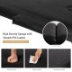 Portable adjustable massage bed in black with high-density sponge and PVC leather for comfortable spa treatments.