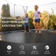 High-elastic PP replacement jumping mat for 12 ft trampolines, featuring durable material and easy assembly for indoor.