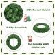 48-inch pre-lit cordless artificial Christmas wreath with 200 warm LED lights, featuring 714 branch tips for a lush.