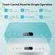 Touch control panel of the 1750 Sq. Ft dehumidifier with humidity settings and timer for easy operation.