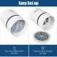 Mini Ionic 3-in-1 Composite HEPA Air Purifier with easy filter change and night light function for cleaner air.