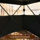 Spacious interior of the 3 Person Portable Surround View Tent with slide mesh window, ideal for outdoor concealment.