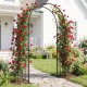 Garden decoration climbing plants arch, 7.2 feet tall, made of durable steel, perfect for weddings and outdoor events.