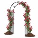 Garden decoration climbing plants arch, 7.2 feet tall, made of premium steel, ideal for weddings and outdoor events.