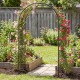 Garden arch for climbing plants, 7.2 feet tall, made of durable steel, perfect for weddings and garden decoration.