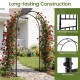 Garden decoration climbing plants arch made of premium steel, featuring an elegant arch top for vibrant plant support.