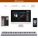BX-II 88-key portable digital piano in white, featuring full-size touch-sensitive keys and MIDI function for versatile.