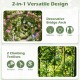 Heavy-duty metal garden arbor with curved roof, featuring climbing trellises for roses and vines, ideal for outdoor.