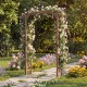 7.5 Ft Garden Arch Wooden Arbor Outdoor Wood Trellis for Climbing Plants - Gallery View 2 of 10