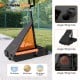 Fillable base of the 7.7-10 FT basketball goal system, designed for stability with large filling holes for sand or.